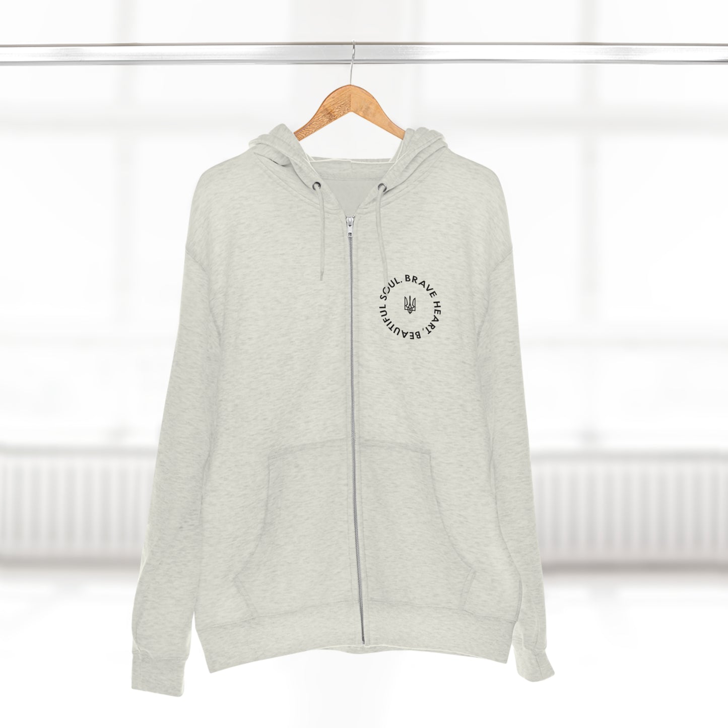 Brave Heart, Beautiful Soul Premium Full Zip Hoodie