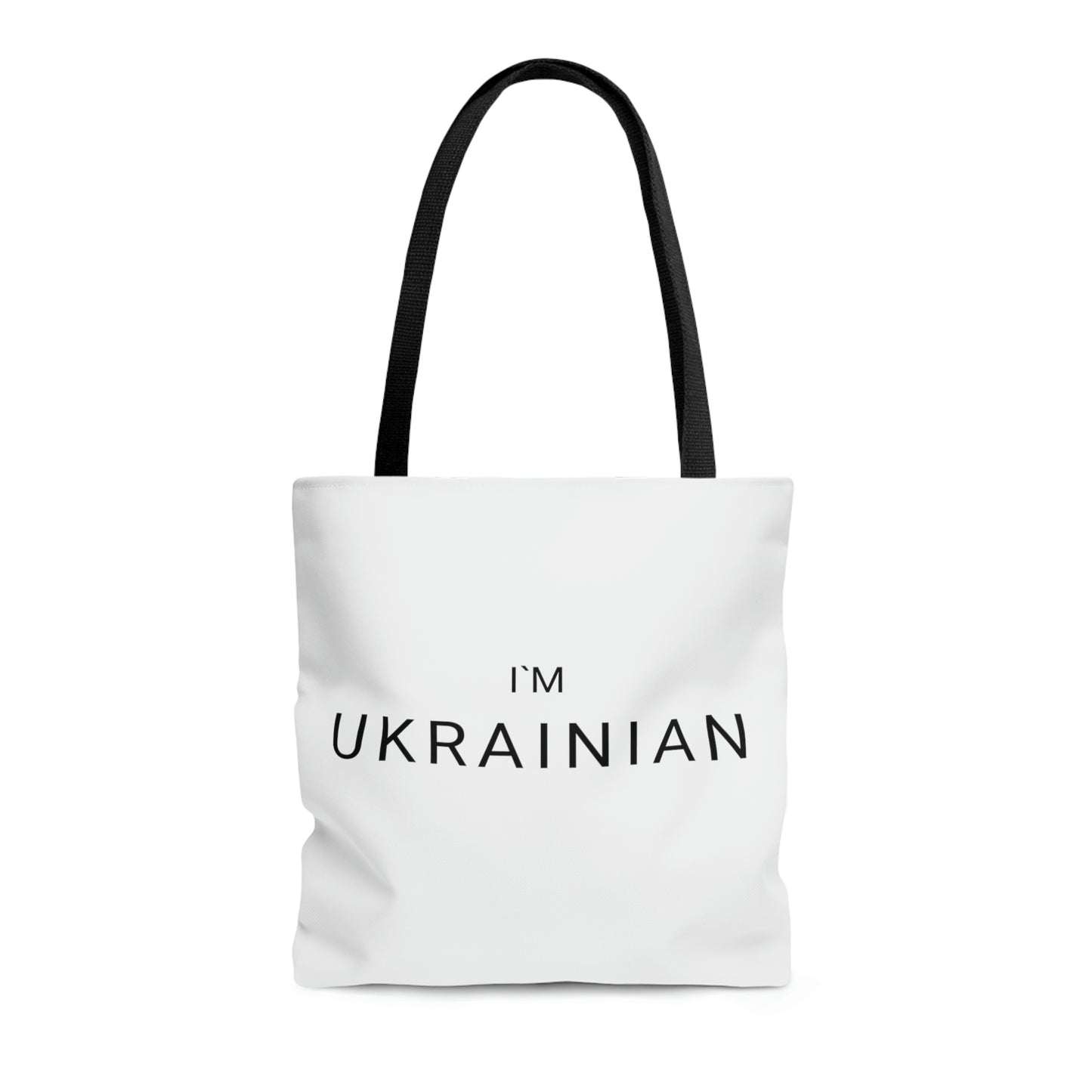 White Tote Bag I'm Ukrainian