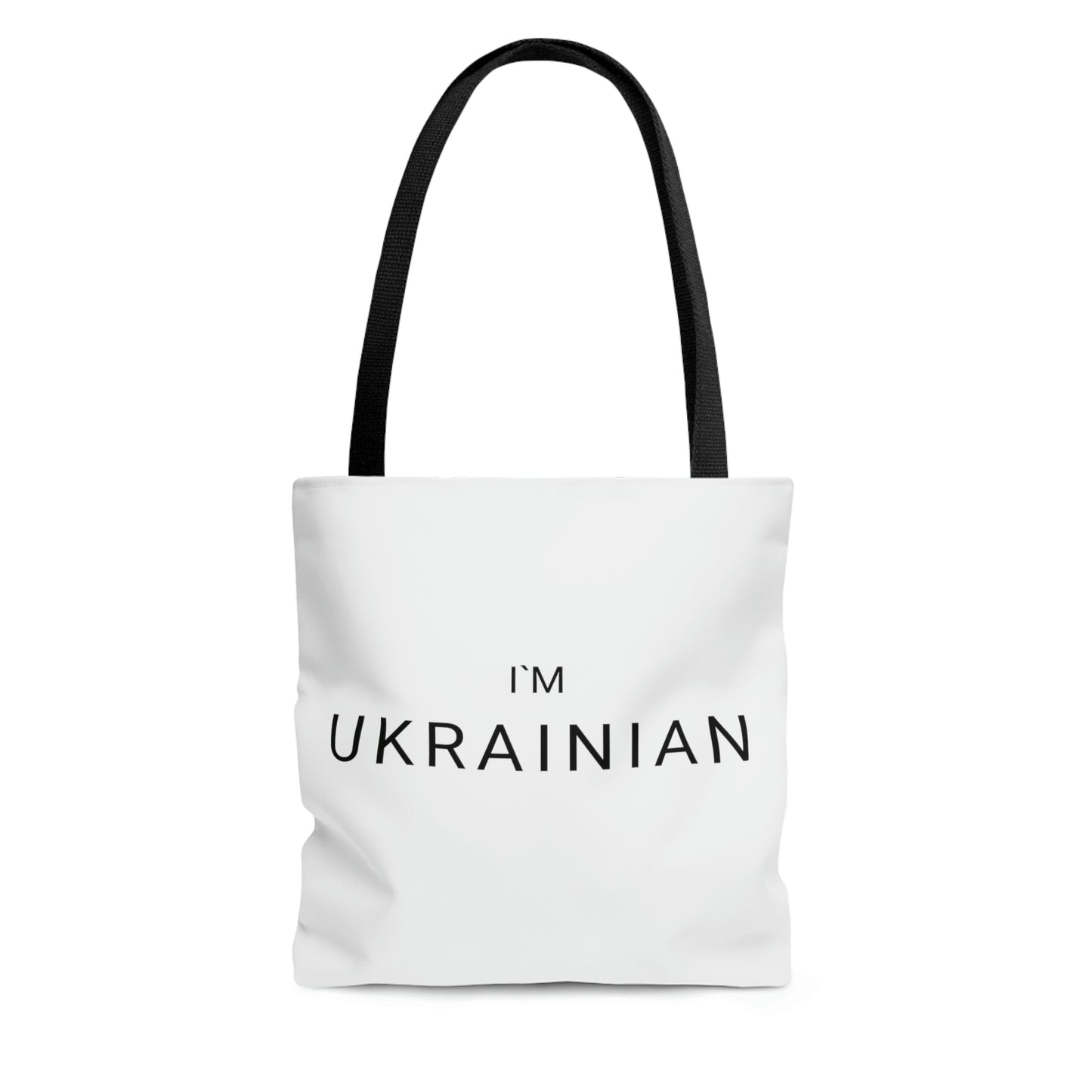 White Tote Bag I'm Ukrainian
