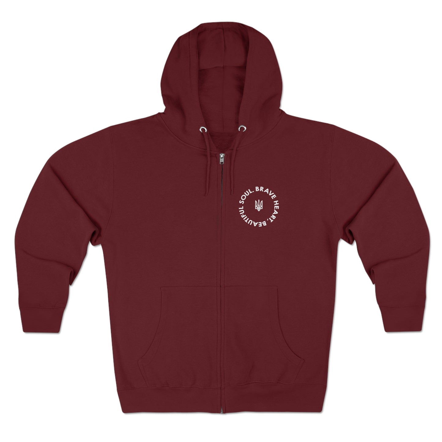 Brave Heart, Beautiful Soul Premium Full Zip Hoodie