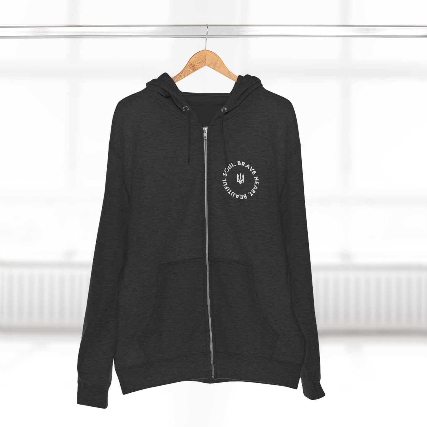 Brave Heart, Beautiful Soul Premium Full Zip Hoodie