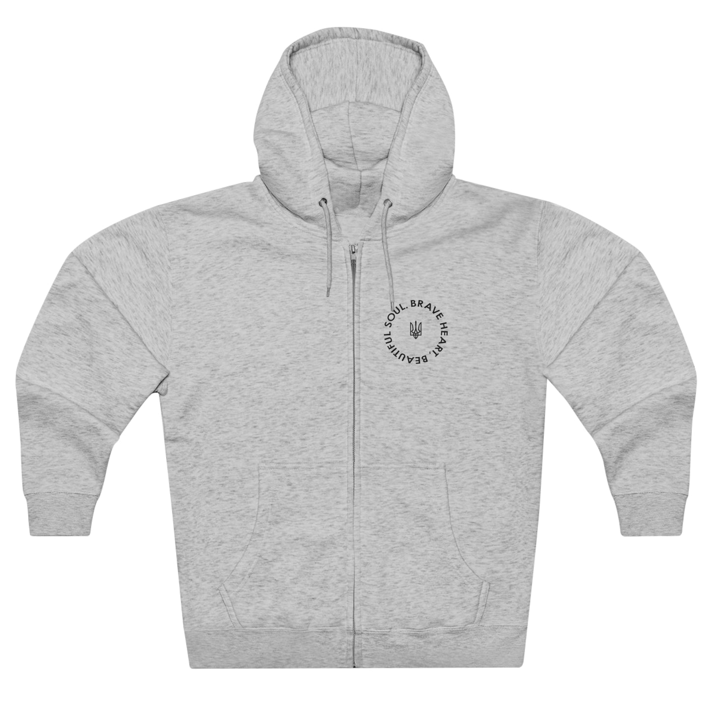 Brave Heart, Beautiful Soul Premium Full Zip Hoodie