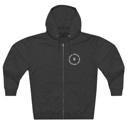 Brave Heart, Beautiful Soul Premium Full Zip Hoodie