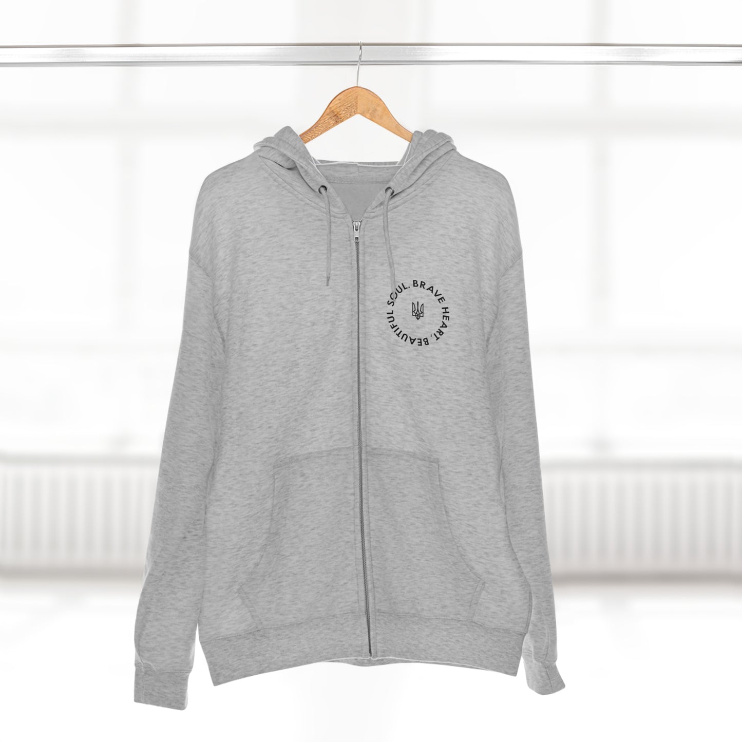 Brave Heart, Beautiful Soul Premium Full Zip Hoodie